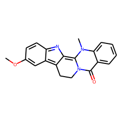 10-Methoxy-14-methyl-5-oxo-5,7,8,14-tetrahydro-indolo-[2,3-c]-quinazo-[3,2,a]-pyridine