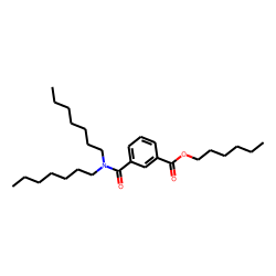 Isophthalic acid, monoamide, N,N-diheptyl-, hexyl ester