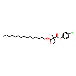 Diethylmalonic acid, 4-chlorophenyl pentadecyl ester