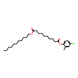 Sebacic acid, 4-chloro-2-methylphenyl undecyl ester