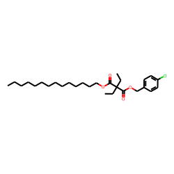 Diethylmalonic acid, 4-chlorobenzyl tetradecyl ester