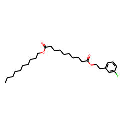 Sebacic acid, 3-chlorophenethyl decyl ester