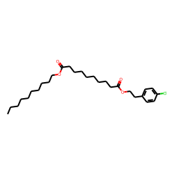 Sebacic acid, 4-chlorophenethyl decyl ester