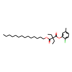 Diethylmalonic acid, 2-chloro-5-methylphenyl tetradecyl ester