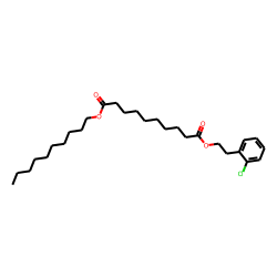 Sebacic acid, 2-chlorophenethyl decyl ester