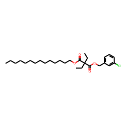 Diethylmalonic acid, 3-chlorobenzyl tetradecyl ester