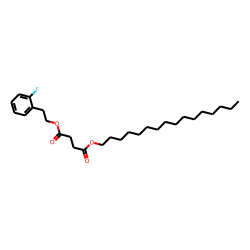 Succinic acid, 2-fluorophenethyl hexadecyl ester