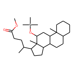 allo-Cholanic acid, 12«beta»-hydroxy, Me-TMS