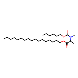 DL-Alanine, N-methyl-N-hexyloxycarbonyl-, heptadecyl ester