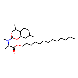 DL-Alanine, N-methyl-N-((1R)-(-)-menthyloxycarbonyl)-, tridecyl ester