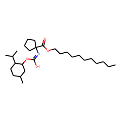 1-Aminocyclopentanecarboxylic acid, N-((1R)-(-)-menthyloxycarbonyl)-, undecyl ester