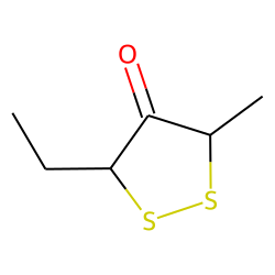 trans-3-ethyl-5-methyl-1,2-dithiolan-4-one