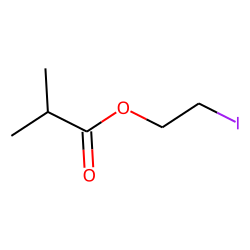 Propanoic acid, 2-methyl, 2-iodoethyl ester