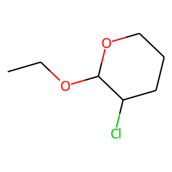 2H-Pyran, tetrahydro, 3-chloro-2-ethoxy, # 1