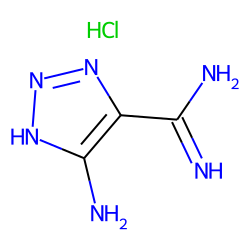 1H-1,2,3-triazole, 4-amidino-5-amino-, hydrochloride