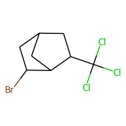 Norbornane, 2-bromo-6-(trichloromethyl), endo-Br