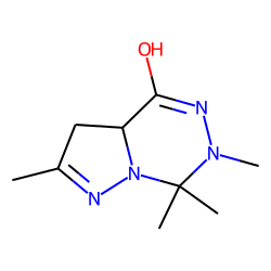 4,5,6,7-Tetrahydropyrazolo[1,5-d][1,2,4]-triazin-4-one, 2,6,7,7-tetramethyl