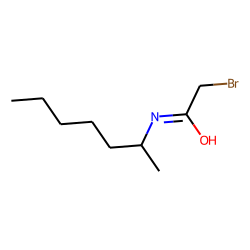 Bromacetamide, N-(hept-2-yl)-