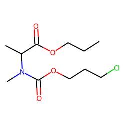 DL-Alanine, N-methyl-N-(3-chloropropoxycarbonyl)-, propyl ester
