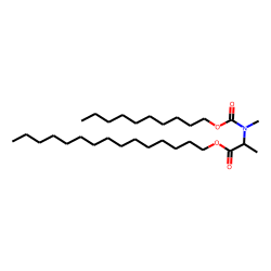 DL-Alanine, N-methyl-N-decyloxycarbonyl-, pentadecyl ester
