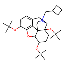 Nalbuphine, O,O,O-tris(trimethylsilyl) deriv.