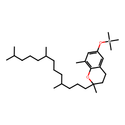 Tocopherol-.delta.-TMS-Derivative (High Mass Adjustment=50%)