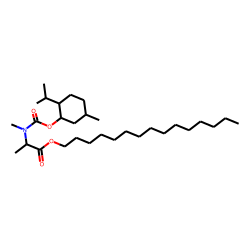 DL-Alanine, N-methyl-N-((1R)-(-)-menthyloxycarbonyl)-, pentadecyl ester