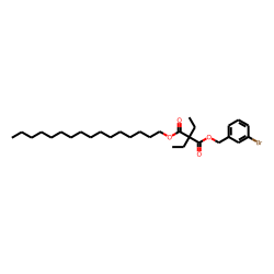 Diethylmalonic acid, 3-bromobenzyl hexadecyl ester
