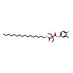 Diethylmalonic acid, 4-chloro-3-methylphenyl hexadecyl ester