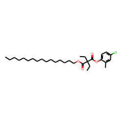 Diethylmalonic acid, 4-chloro-2-methylphenyl hexadecyl ester