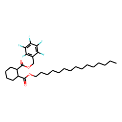 1,2-Cyclohexanedicarboxylic acid, pentadecyl pentafluorobenzyl ester