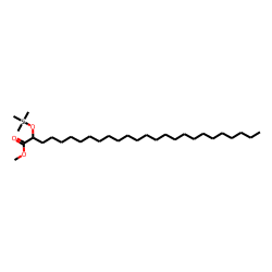 Methyl 2-hydroxy-hexacosanoate, trimethylsilyl ether