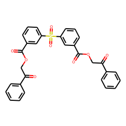 Sulfonyl-m,p'-dibenzoic acid, diphenacyl ester