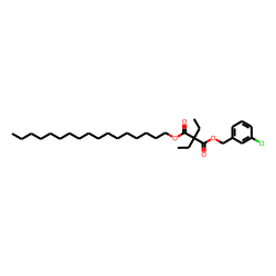 Diethylmalonic acid, 3-chlorobenzyl heptadecyl ester