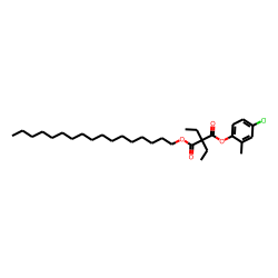 Diethylmalonic acid, 4-chloro-2-methylphenyl heptadecyl ester
