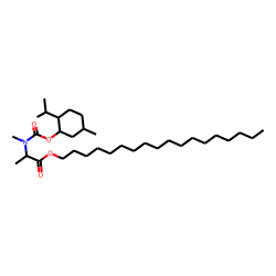DL-Alanine, N-methyl-N-((1R)-(-)-menthyloxycarbonyl)-, octadecyl ester