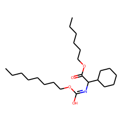 Glycine, 2-cyclohexyl-N-octyloxycarbonyl-, hexyl ester