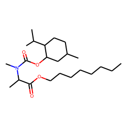DL-Alanine, N-methyl-N-((1R)-(-)-menthyloxycarbonyl)-, octyl ester