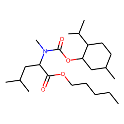 L-Leucine, N-methyl-N-((1R)-(-)-menthyloxycarbonyl)-, pentyl ester