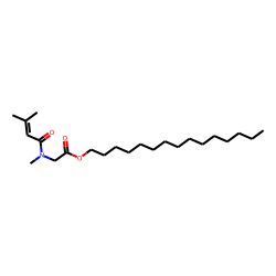 Sarcosine, N-(3-methylbut-2-enoyl)-, pentadecyl ester