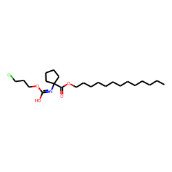 1-Aminocyclopentanecarboxylic acid, 3-chloropropoxycarbonyl-, tridecyl ester