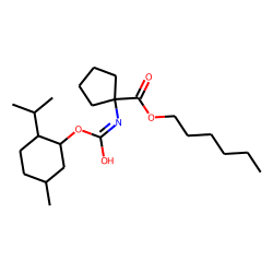 1-Aminocyclopentanecarboxylic acid, N-((1R)-(-)-menthyloxycarbonyl)-, hexyl ester