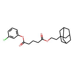 Glutaric acid, 2-(adamant-1-yl)ethyl 3-chlorophenyl ester