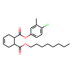 cis-Cyclohex-4-en-1,2-dicarboxylic acid, 4-chloro-3-methylphenyl octyl ester