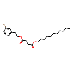 Succinic acid, 3-bromophenethyl undecyl ester