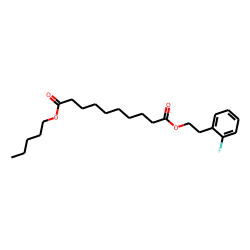 Sebacic acid, 2-(2-fluorophenyl)ethyl pentyl ester