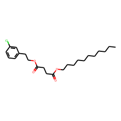 Succinic acid, 3-chlorophenethyl undecyl ester