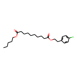 Sebacic acid, 4-chlorophenethyl pentyl ester