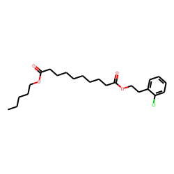 Sebacic acid, 2-chlorophenethyl pentyl ester