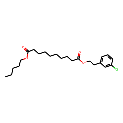 Sebacic acid, 3-chlorophenethyl pentyl ester